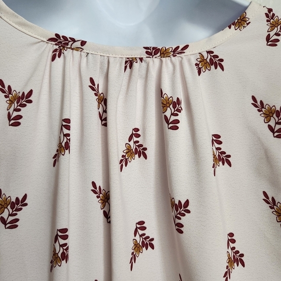 B Collection By Bobeau Bridgette Top Women’s Size Small Peasant Top - Picture 6 of 9